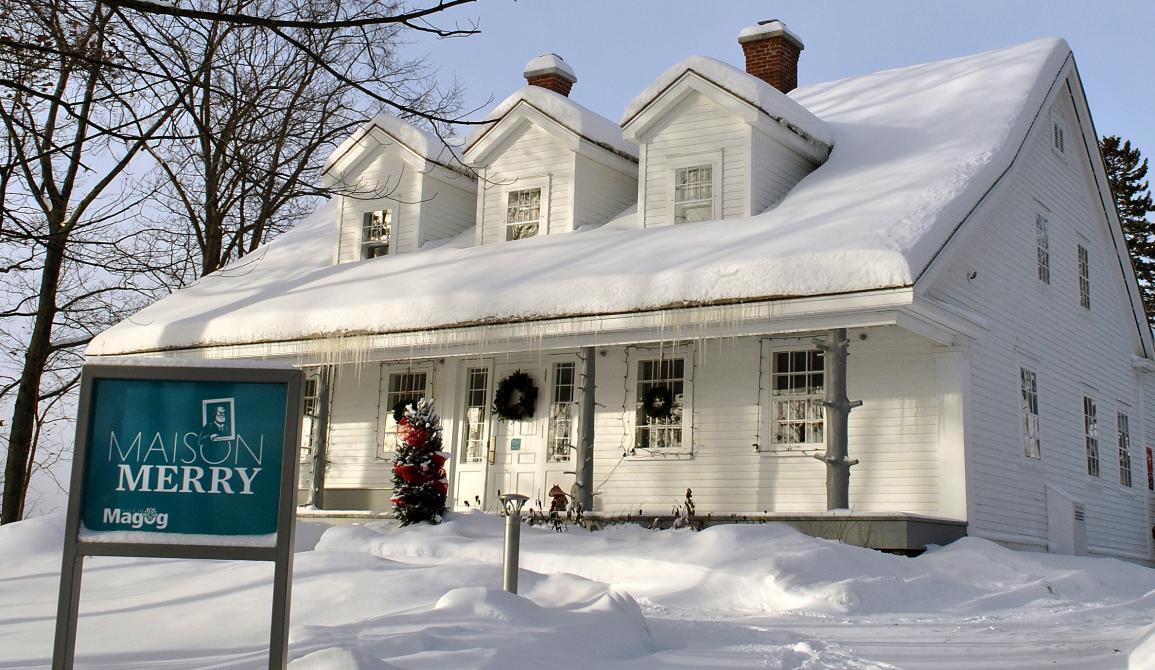 The Merry House: The Merry House is a citizen site of memory that presents Magog’s history and that of the region from the time of the Aboriginal peoples and the American settlers, up to today. Discover the oldest house in urban Magog through exhibitions and exciting activities.