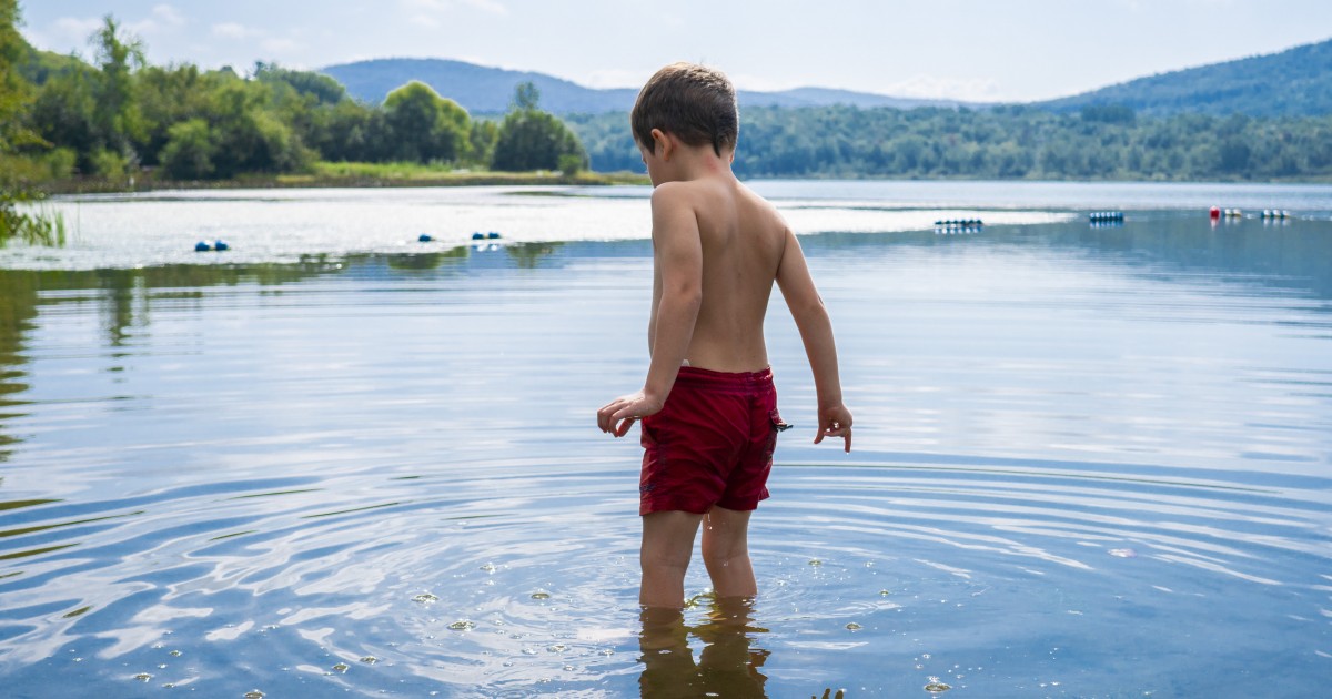 Municipal beach (Lake Bromont) Bromont Eastern Townships (Quebec)